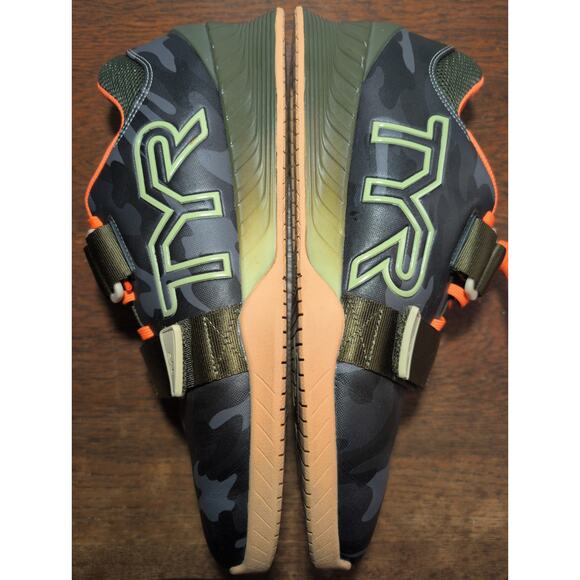 TYR Power Lifting Shoes Mens 11.5 Grey Camo RUN SMALL L-1 Lifter Anatomical Foot main image 4
